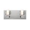Besa Lighting Boca Vanity, Clear Bubble, Satin Nickel Finish, 2x3W LED 2WF-BOCABB-LED-SN - alternate 1